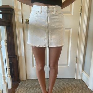 Free People (we the free) White Mini Skirt Size 24